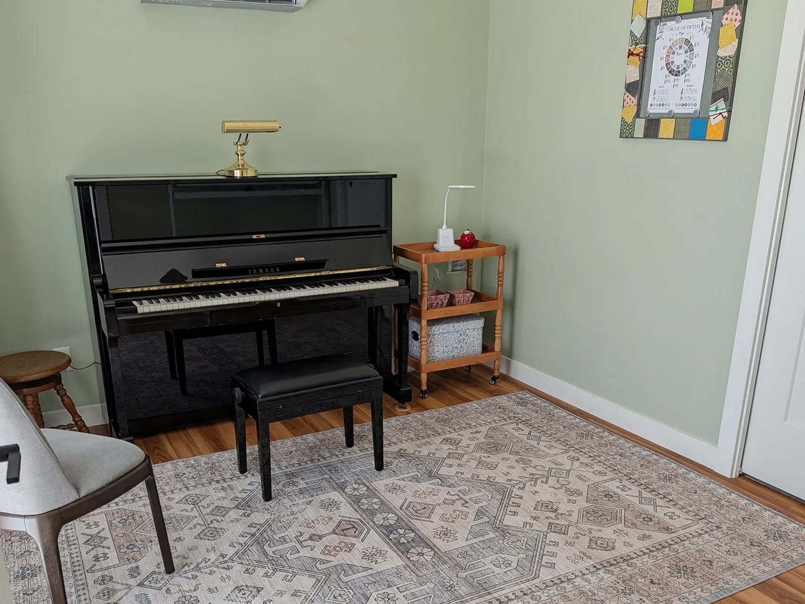 Piano in St. George Piano Academy studio used for piano lessons